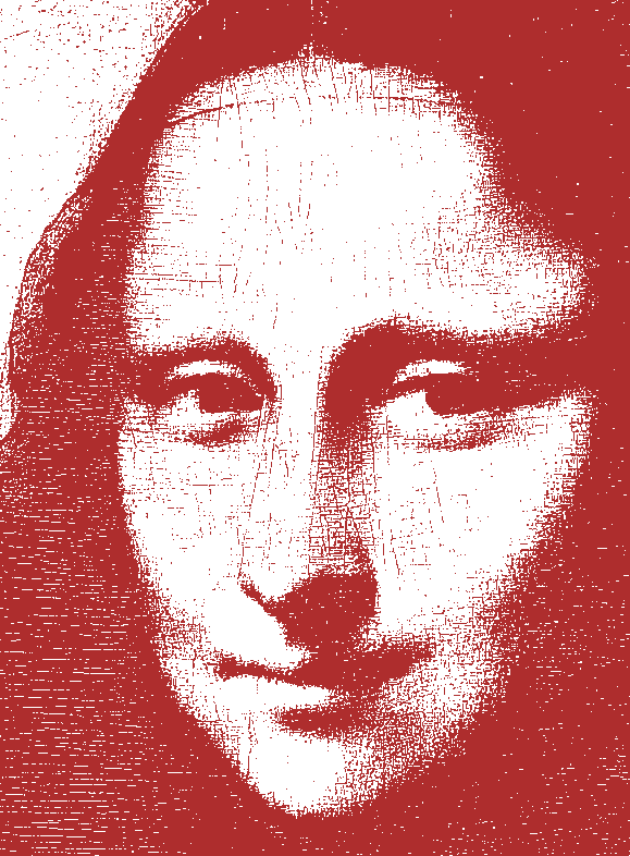 posterized Mona Lisa